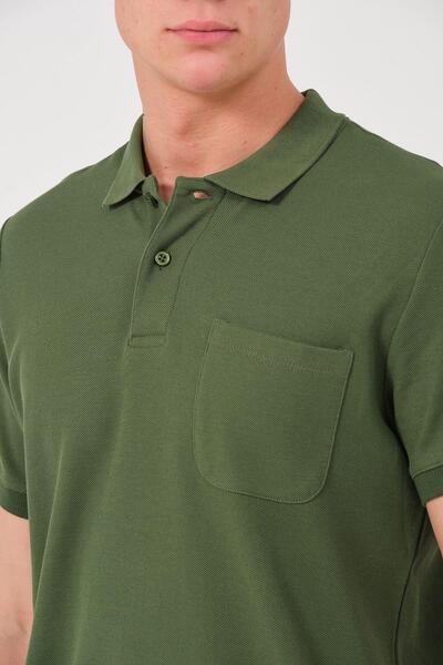 Rich Ανδρικό μπλουζάκι με μονόχρωμη τσέπη με λαιμόκοψη