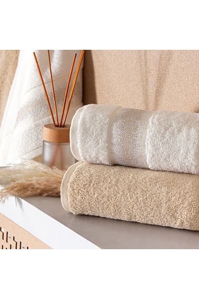 Taç Σετ Τουρκικού Μπάνιου Nova Pure Cotton Ecru - Χρώμα άμμου