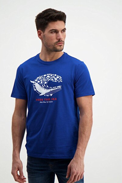 RICH GİYİM Багата чоловіча футболка з вирізом на шиї