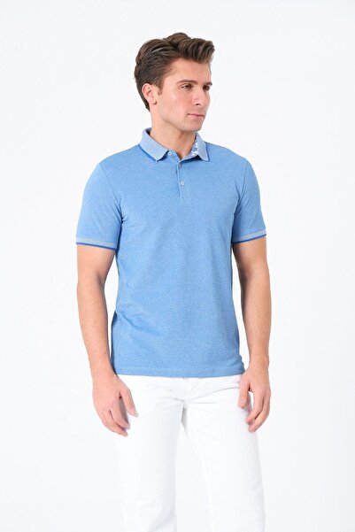 Rich Ανδρικό μπλουζάκι Basic T-shirt Polo Neck