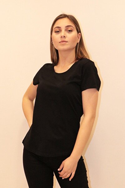 RICH GİYİM Tricou Rich pentru damă cu guler rotund Tricou 100% bumbac
