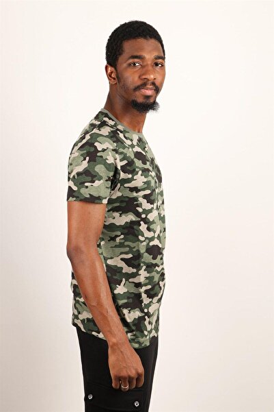 Rich Ανδρικό μπλουζάκι με λαιμόκοψη με σχέδιο 100% βαμβακερό