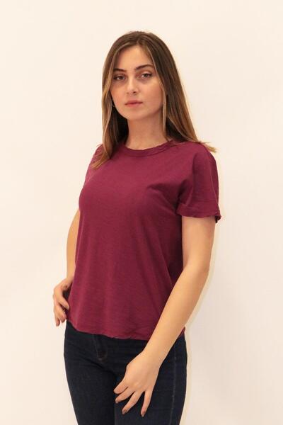 Generic Brand Organska majica za bogate žene okrugla kragna T-shirt 100% pamuk