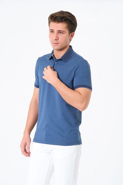 Rich Ανδρικό μπλουζάκι Basic T-shirt Polo Neck