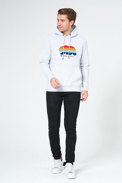 Rich Φούτερ με κουκούλα σε γκρι Fleece Siren - Bear Printed