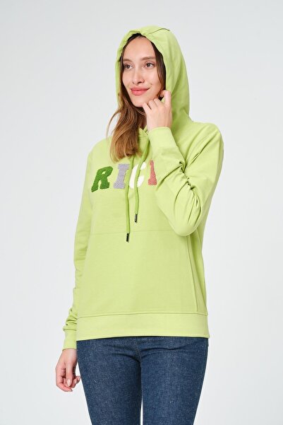 Rich Γυναικείο φούτερ με στάμπα με κουκούλα