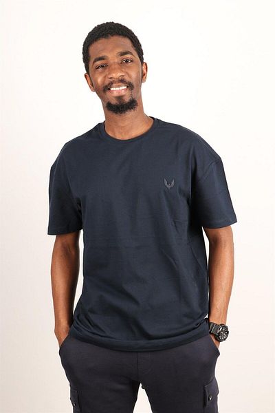 Rich Ανδρικό μπλουζάκι Oversize Crew Neck 100% βαμβακερό