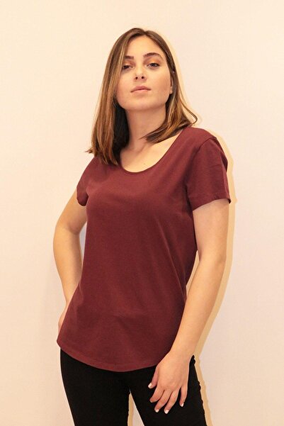 RICH GİYİM Богата дамска тениска с кръгло деколте 100% памучна тениска