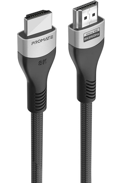 Promate HDMI 2.1 Cable, 3m HDMI to HDMI Slim Cable with 48 Gbps Bandwidth, 8K@60Hz Resolution, UHD D