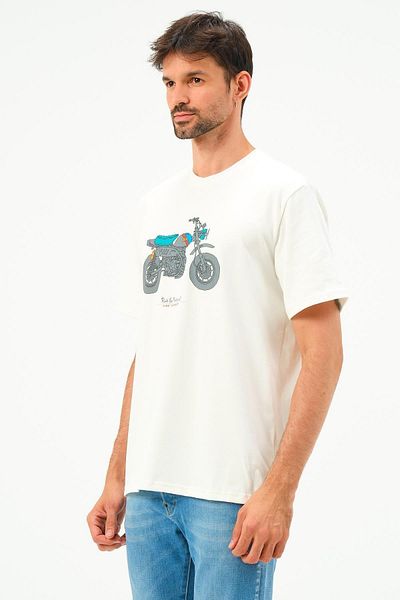 Rich Ανδρικό μπλουζάκι με στάμπα μοτοσυκλέτας Basic T-shirt