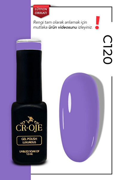 CROJE KALICI OJE Kalıcı Oje C120- Mor (12 ML.)