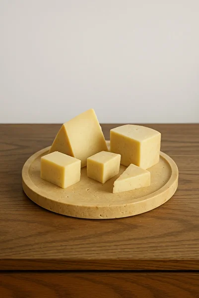 Modelce Natural Travertine Presentation Plate / Multi-Purpose Tray – 23 cm