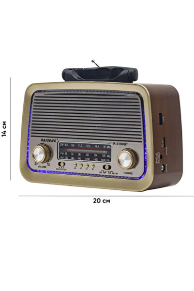 Genel Markalar Nostaljik Eskitme Nostalji Tasarimli Bluetoothlu Nostalji Radyo 301 Fm-sd Kart-aux