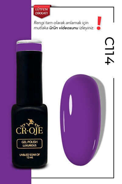 CROJE KALICI OJE Kalıcı Oje C114- Mor (12 ML.)