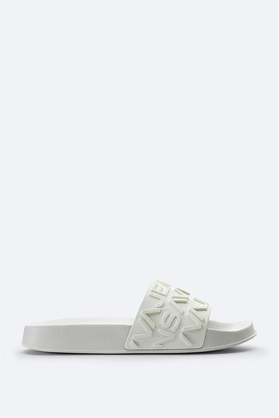 Avva Men's White Logo Slippers A51Y8305