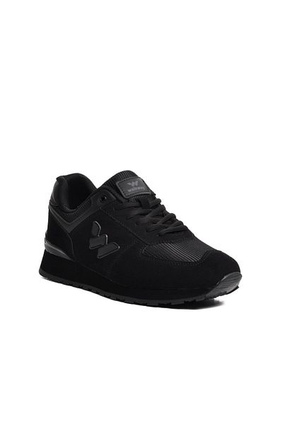 WALKWAY Men's Black Sneakers
