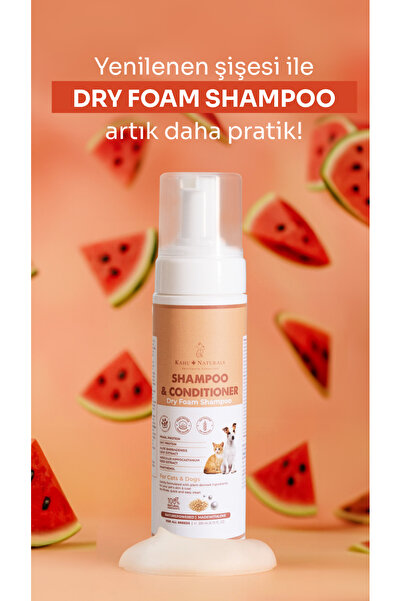 Kahu Naturals Spiritually Connected Kuru Köpük Şampuan Ve Nemlendirici, Durulamasız, Kolay Tarama, Organik Içerikli, 200 ml