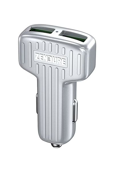 Zendure Dual Port USB Car Charger Silver 30W