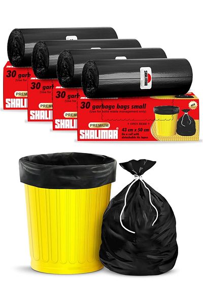 Shalimar 120 Pcs - 8 Gallon Garbage Bags, Lavender Fragrance – Leak-proof Dustbin/trash/waste Bags