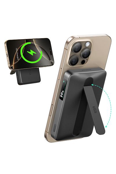 ESR |utility/powerbank/qi2 Magslim Kickstand/10000mah | Black