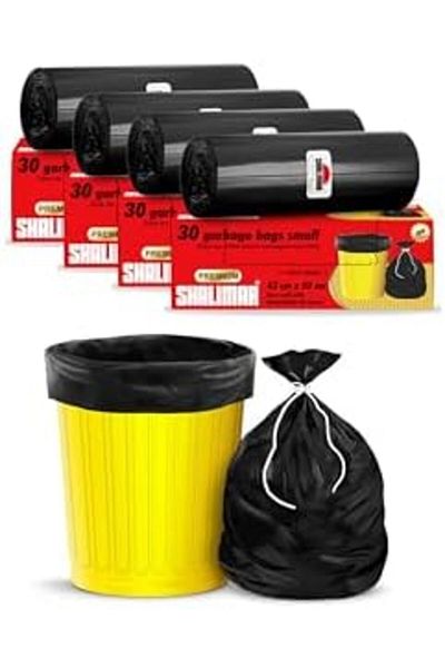 Shalimar 120 Pcs - 8 Gallon Garbage Bags, Lavender Fragrance – Leak-proof Dustbin/trash/waste Bags