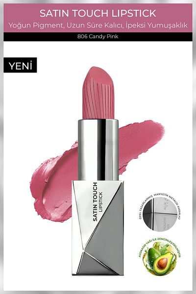 Alix Avien Long Lasting Smooth Semi Matte Lipstick - Candy Pink Lipstick