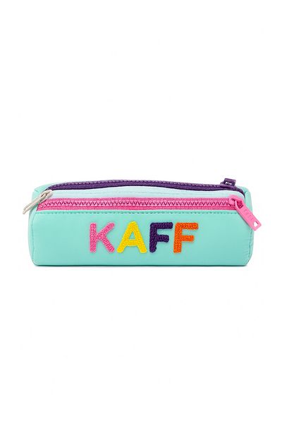 KAFF 01109 Μέντα Πράσινο Τρίκλινο Χρώμα Φερμουάρ Αδιάβροχο Bondit Υφασμάτινο Λούτρινο Μολυβοθήκη Μολυβοθήκη