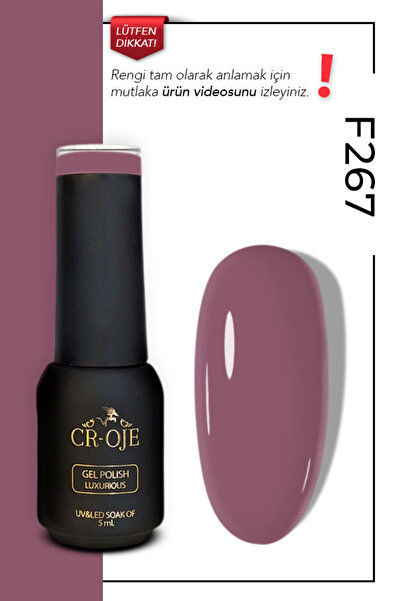 CROJE KALICI OJE Kalıcı Oje F267 - Pembe (5 ML)