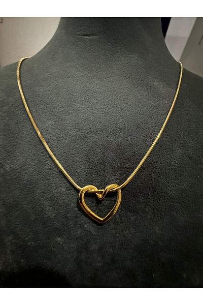stainless steell Minimal Heart Steel Necklace