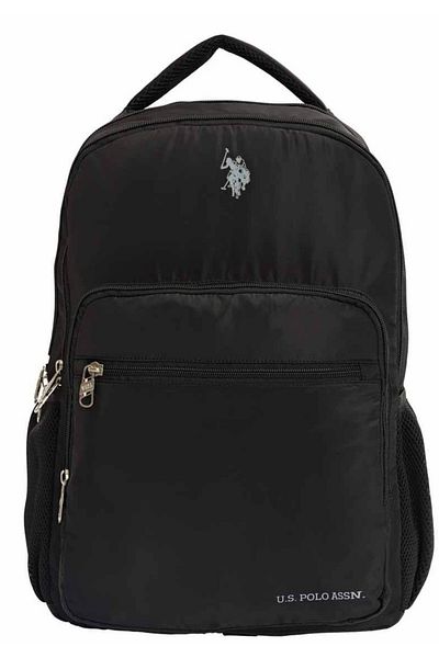 U.S. Polo Assn. Unisex School Backpack, Double Eyed Pen Bag - Versatile Pen Set and Water Bottle & Flask Gift