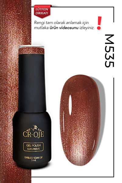 CROJE KALICI OJE Kalıcı Oje M535 - Simli Kahverengi (5 ML)
