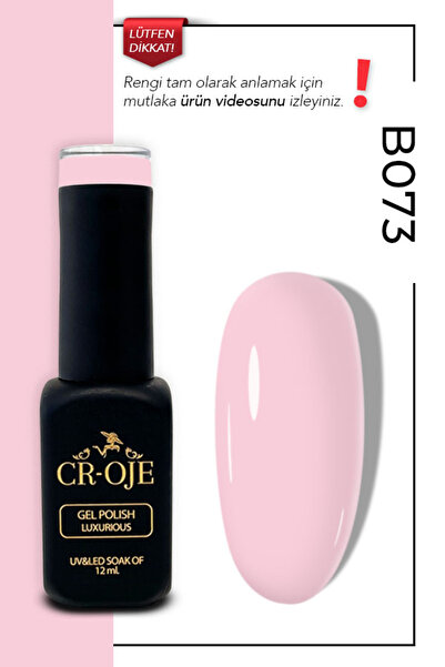 CROJE KALICI OJE Kalıcı Oje B073- Pembe (12 ML.)