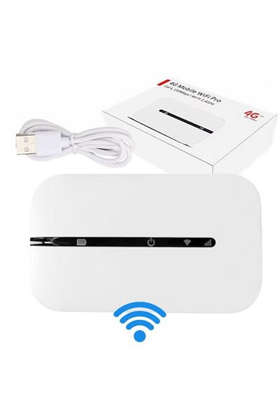 oemco Router Wi-Fi 4G portabil, 150Mbps, ușor de utilizat, slot SIM, baterie de 2100mAh