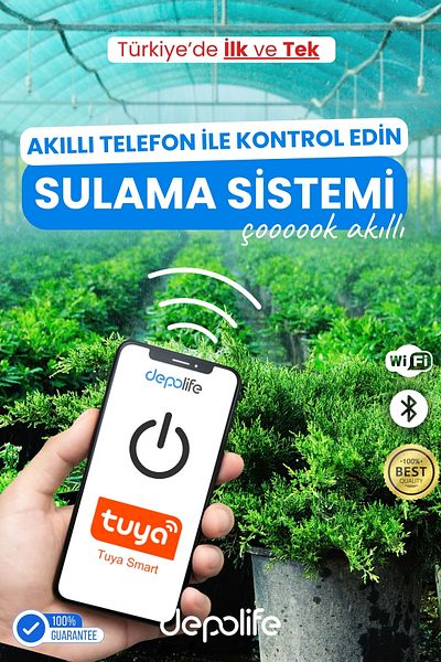 Depolife Wi-Fi Remote Control Garden Greenhouse Field Potted Watering Humidification Steaming Misting Drip System