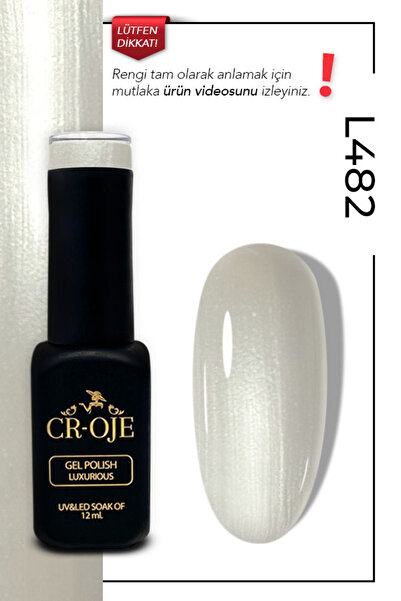 CROJE KALICI OJE Kalıcı Oje L482 Sedefli Beyaz 12 ml