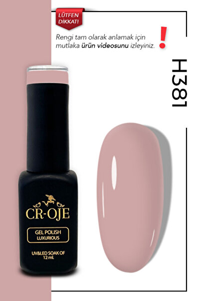CROJE KALICI OJE Kalıcı Oje H381 Nude (12 ML.)
