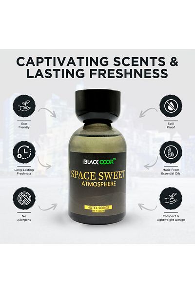 Generic Black Odor Air Freshener 110ml Oriental Cuisine Tune Hotel Series For Long-lasting