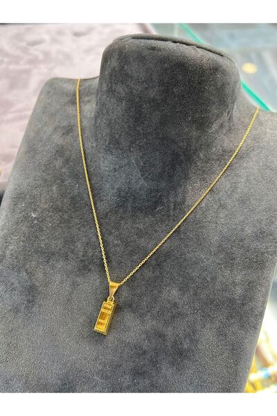 kuyumcu nurettin 3,80 gr (GRAM) Has Külçe Kolye 22 Ayar Altın 50 Cm