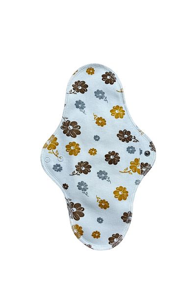 Ponped Patterned Bamboo Washable Organic Women's Pad (Night)
