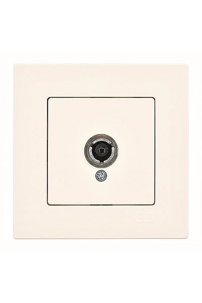 Günsan Eqona Cream TV Socket (PASS-TOP)