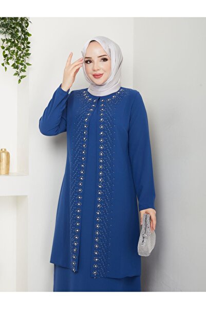 ESLEMNUR Rochie de mama marime mare Papatya Stone