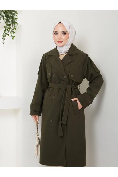 MODA معطف زجاجي مزين بأزرار