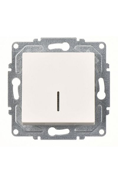 Günsan Eqona Ivory White Illuminated Switch Mechanism