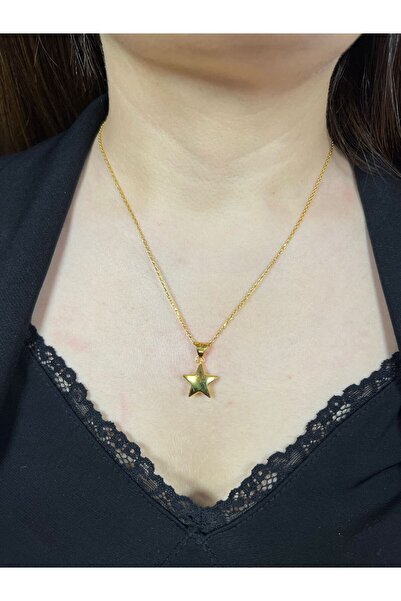 kuyumcu nurettin 3,50 gr (GRAM) Yıldız Kolye 22 Ayar Altın 50 Cm