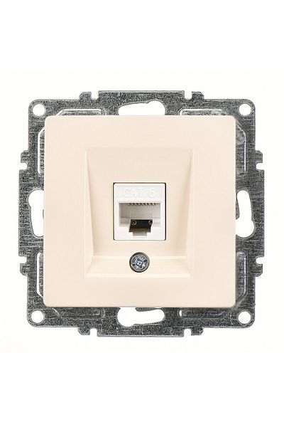 Günsan Visage Cream Single Data Socket (RJ45 CAT6) Mechanism
