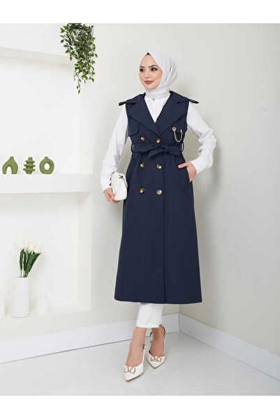 MODA Long Vest Bondit Fabric Gbyelek0001