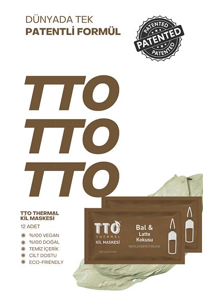 TTO Thermal Clay Mask Honey and Latte Scent Moisturizing Mask