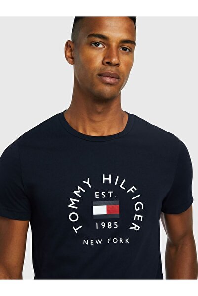 Tommy Hilfiger Logolu Erkek Tişörtü