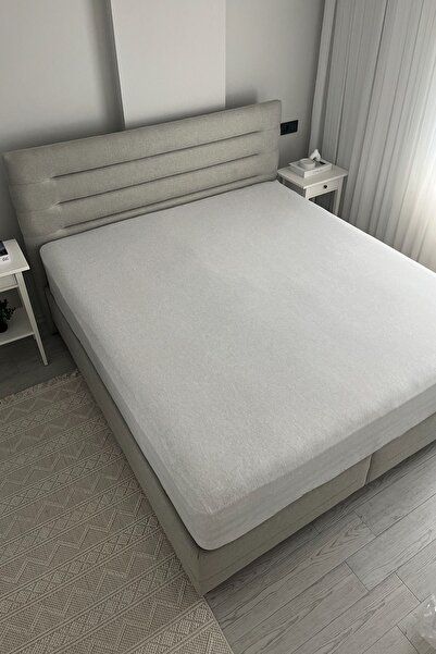 NANOSOFT Çift Kişilik Fitted Lastikli Çarşaf 2 Adet Yastık Kılıfı 160x200 Bej