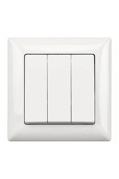 Günsan Elektrik Günsan Visage White Triple Key